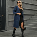 Fashion cross-border foreign trade women's clothing  independent station new washed denim long outwear windbreaker top cardigan trendy