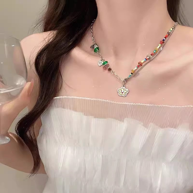 2025 hot-selling beaded butterfly necklace for women - versatile, unique, elegant pearl choker - trendy vintage style accessories