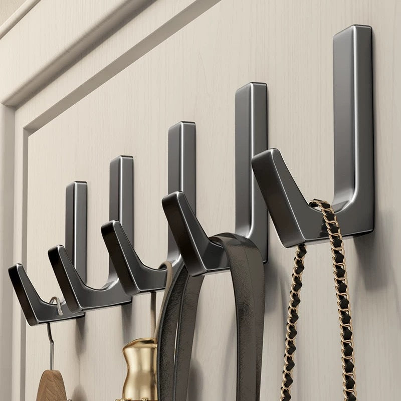 Space aluminum door rear hook strong adhesive load-bearing coat hook no punching adhesive hook coat hook wall-mounted wall coat hook