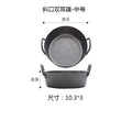 304 retro style old korean style double ear dish sauce dish snack oblique dish tomato seasoning dish barbecue dipping dish