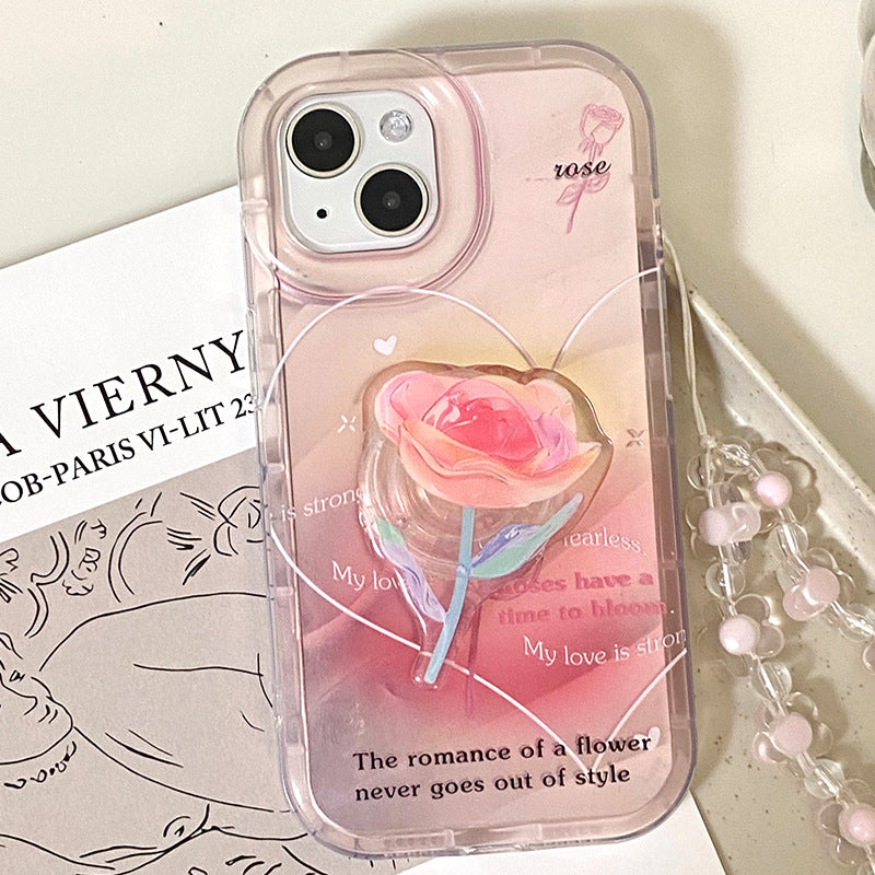 Creative desktop lazy stand melody kuromi/white rabbit/violent bear cartoon cute foldable mobile phone stand