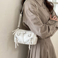 korean style high-value bags for women, new spring 2026 collection: macaron color shoulder bag, light luxury textured crossbody bag
