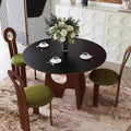 Export medieval style solid wood dining table frenchretro round table slate dining table accessible luxuryclassy small dining table