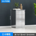 Stainless steel low cabinet office file cabinet document storage cabinet tool organizer cabinet cupboard drawer with lock filing cabinet