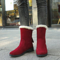 plus size snow boots for women winternew arrival suede fur lining heattech sleeve thick sole cotton boots wholesale