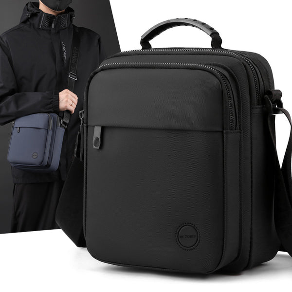 WEPOWER New Men's Casual Messenger Bag Outdoor Function Bag Versatile Simple Men's Bag Trendy Cool Shoulder Bag