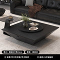Modern minimalist upscale inverted triangle coffee table - designer style for living room, available in trapezoid and square shapes, coffee table set