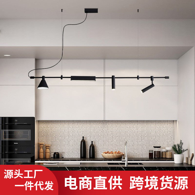 Chandelier Restaurant Light Fashion Lighting Simple Modern Dining Room Bar Office Conference Table Long Creative Designer