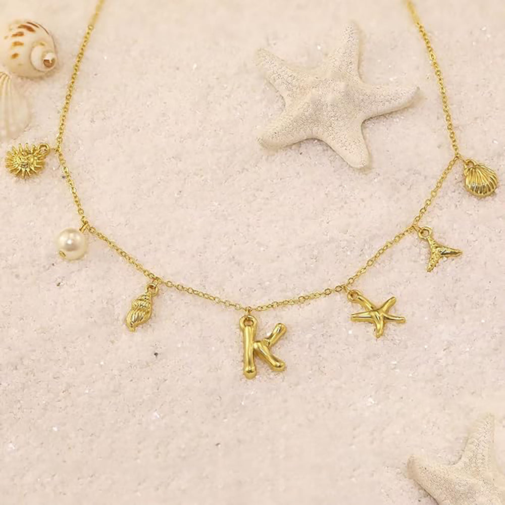 Amazon's new bohemian beach necklace: trendy summer beach shell and starfish pendant necklace