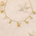 Amazon's new bohemian beach necklace: trendy summer beach shell and starfish pendant necklace