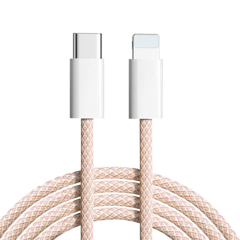Apple 17 compatible data cable, c-to-c double-ended type-c charging cable, 15-weave fast charging data cable, c-to-c