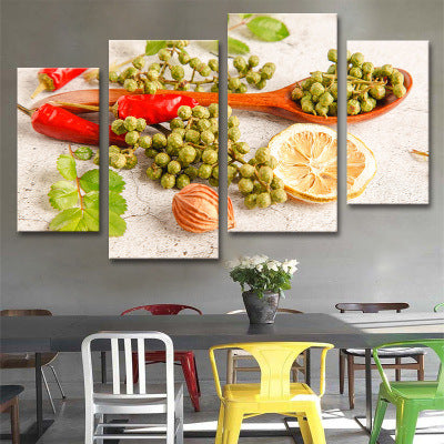 Hotel decorative painting hot pot restaurant box hanging painting creative restaurant barbecue shop seasoning wall background mural