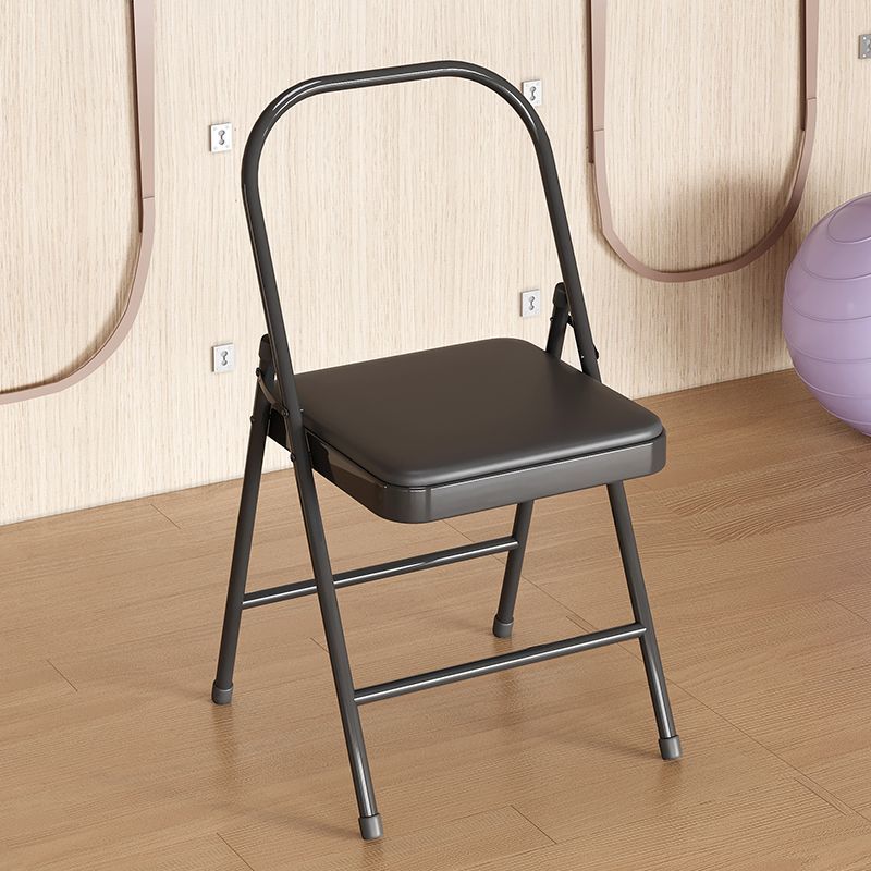 Thickened yoga yoga chair iyengar auxiliary yoga chair pu surface professional yoga chair auxiliary chair foldable chair