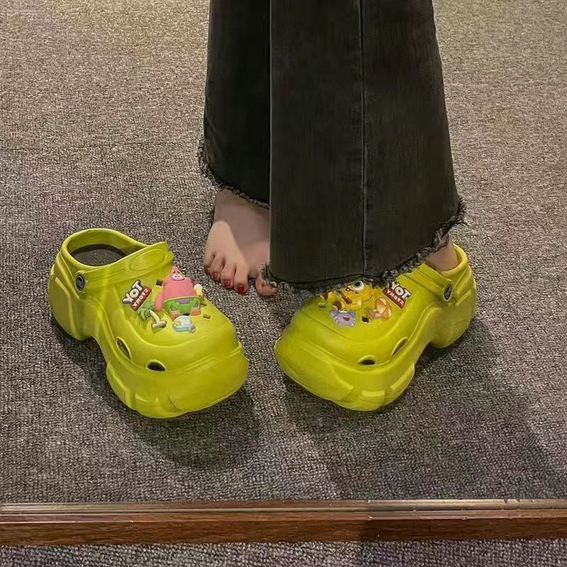 "eva clogs for women - 2024 new summer collection: chunky platform, height-boosting, trendy beach sandals"