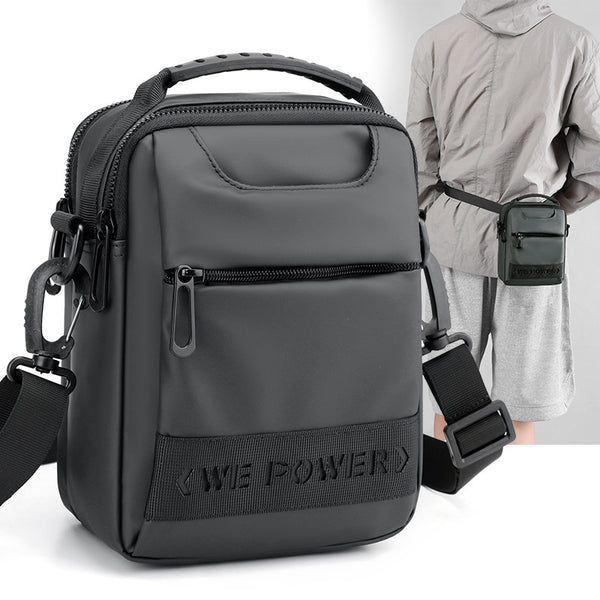 Wepower's new simple men's small bag trendy messenger bag wearable belt hanging bag portable shoulder bag