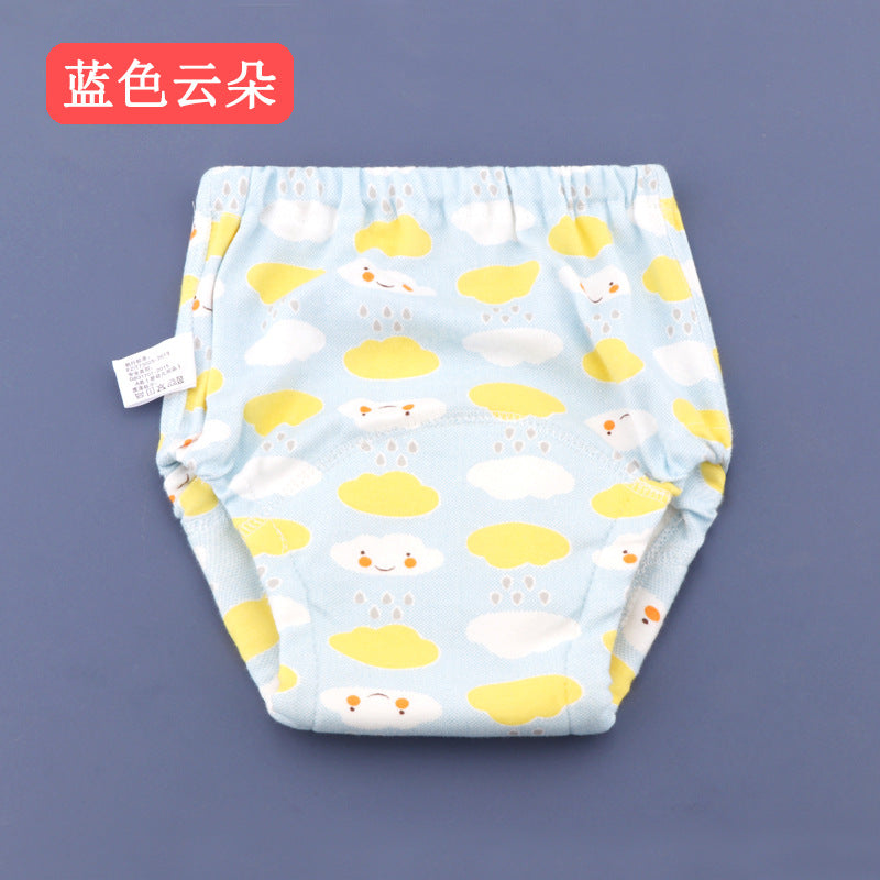 Baby potty training pants summer baby boys diaper pants baby girls diaper pants gauze diaper pocket practice learning pants