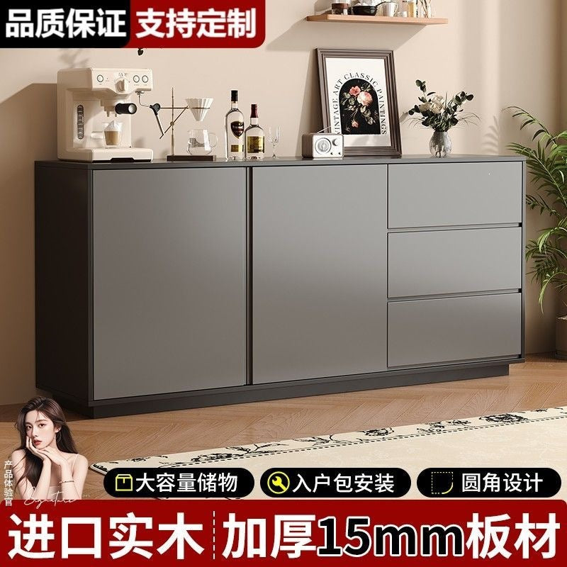 Solid wood sideboard floor-standing wall storage cabinet living room tea cabinet kitchen storage cabinet for homecasual storage cabinet