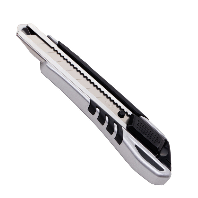 Deli 33416 zinc alloy utility knife set, 1 paper cutter + 1 box of alloy steel utility blades