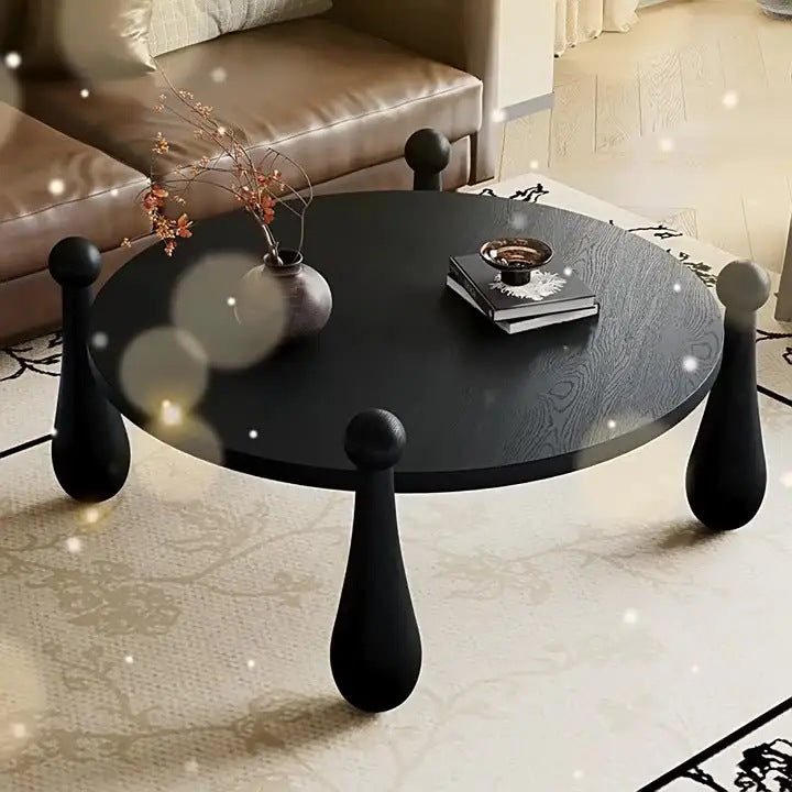 Wooden coffee tableaccessible luxury sofa table living room classy coffee table round walnut coffee table