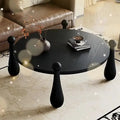 Wooden coffee tableaccessible luxury sofa table living room classy coffee table round walnut coffee table