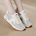 plus size women's shoes - new spring/autumn leather sneakers - korean style versatile flat casual soft sole running shoes