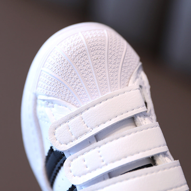Kids' athletic shoes - boys' and girls' sneakers -  winter new arrivals - korean style boys' and baby shoes - shell toe white sneakers