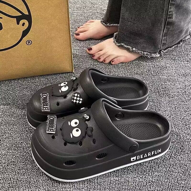 Crocs women's summer 2024 new arrival outwear beach seaside non-slip slippers nurse baotou step on shit sandals
