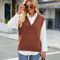 Fashion cross-border vest vest sweatersilmv necknew arrival  sleeveless waistcoat knitting shirt women's sweater