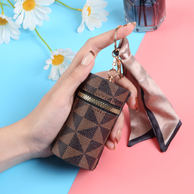 New student trend presbyopia mini coin change bag girl pendant earphone bag multi-purpose red envelope keychain