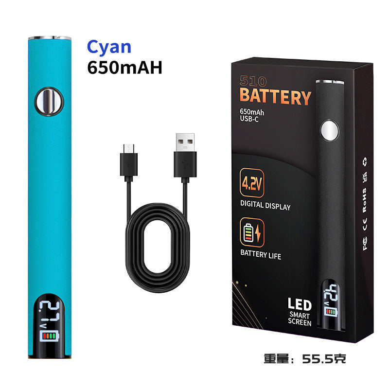 Cross-border explosive portable USB electric soldering iron USB wire burning pen digital display electric welding pen adjustable temperature 510 Loro iron connector