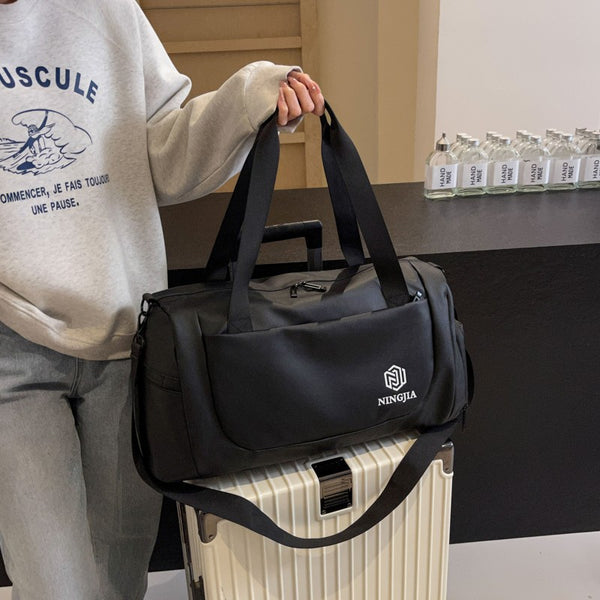Light and casual large-capacity travel bag Men's and women's outdoor sports clothing storage bag One-shoulder messenger boarding luggage bag