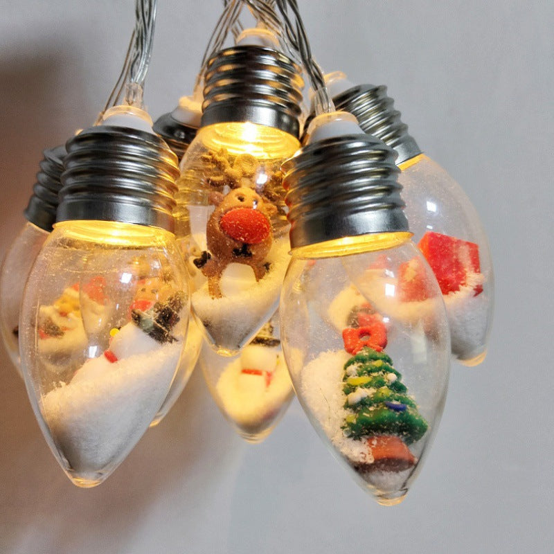 New wholesale LED bulb light Christmas chandelier light string Christmas tree wall hanging light gift living room decoration box light
