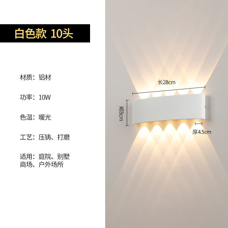Outdoor wall light waterproof outdoor wall washer minimalist modern living room bedroom bedside aisle balcony terrace lamp