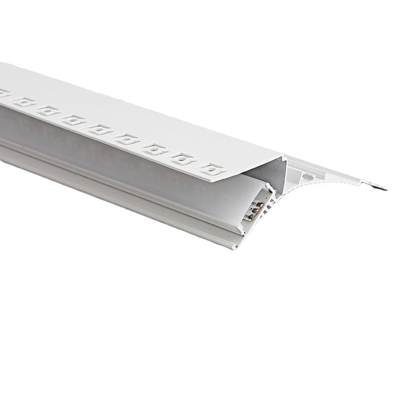 upward lighting linear corner return reflective light slot with ceiling washing top pre-embedded waist line invisible wall washing line light