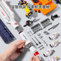 Kids rocket space shuttle toy long march 5 tiangong space station spaceship lunar rover assemble model