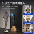 Fully automatic smart door lock with monitoring, intercom, fingerprint, 3d face recognition, password, and electronic locking system for home use