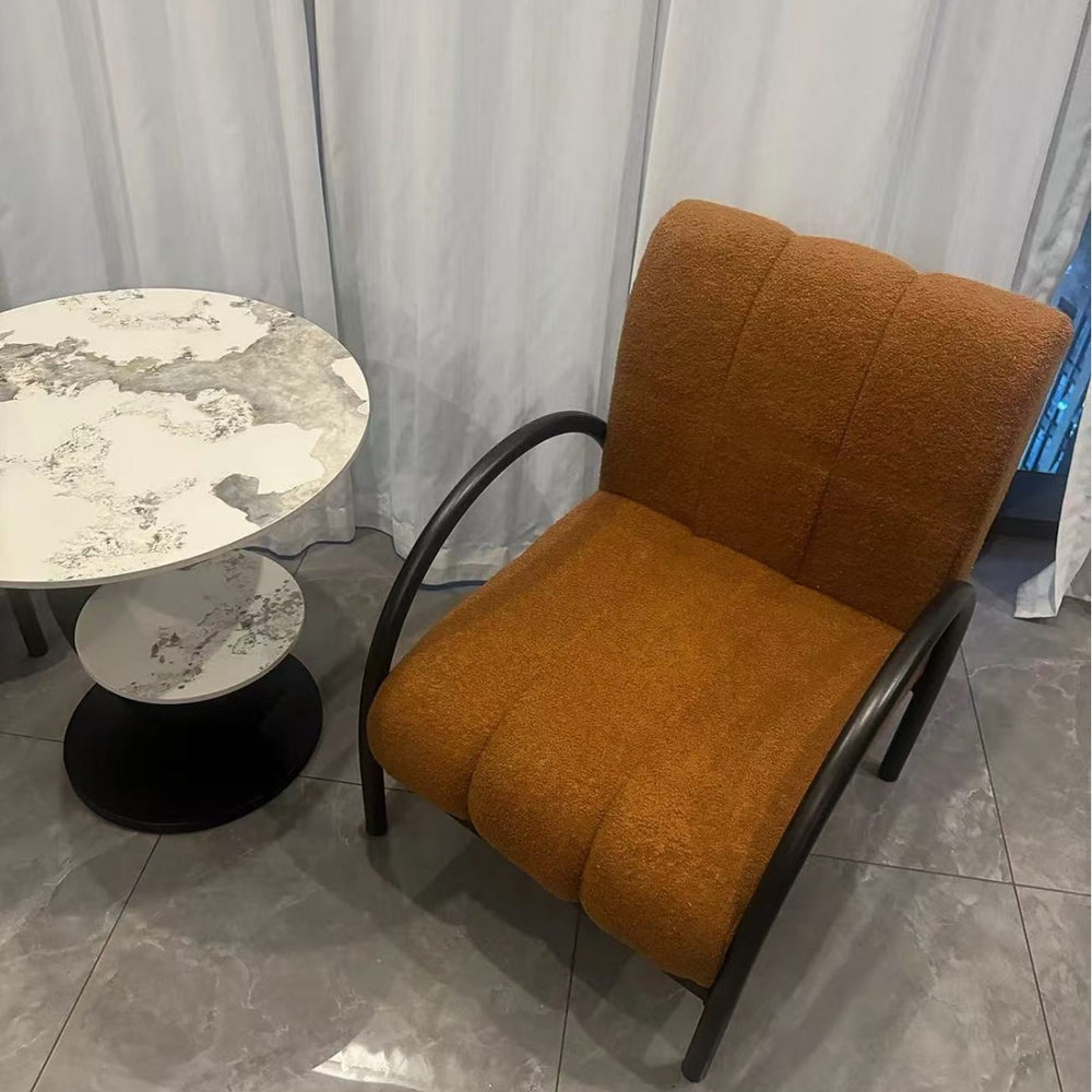 B&b medieval style fabric casual chair hotel balcony designer sofa retro lazy back chair