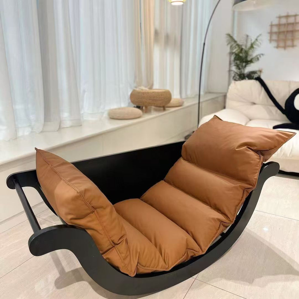 Banana boat rocking chair lazy sofa home lounge chair living room balcony retro design casual rocking chair cross-border export
