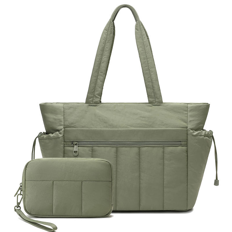 New Tote Bag Women's Handbag Lightweight Portable Travel Bag Quilted Shoulder Bag Casual Handbag