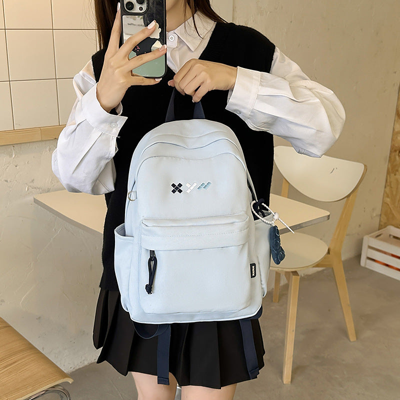 Simple kids schoolbag for girls to go out with high-value ins style small backpack mini niche style japanese style spring outing backpack