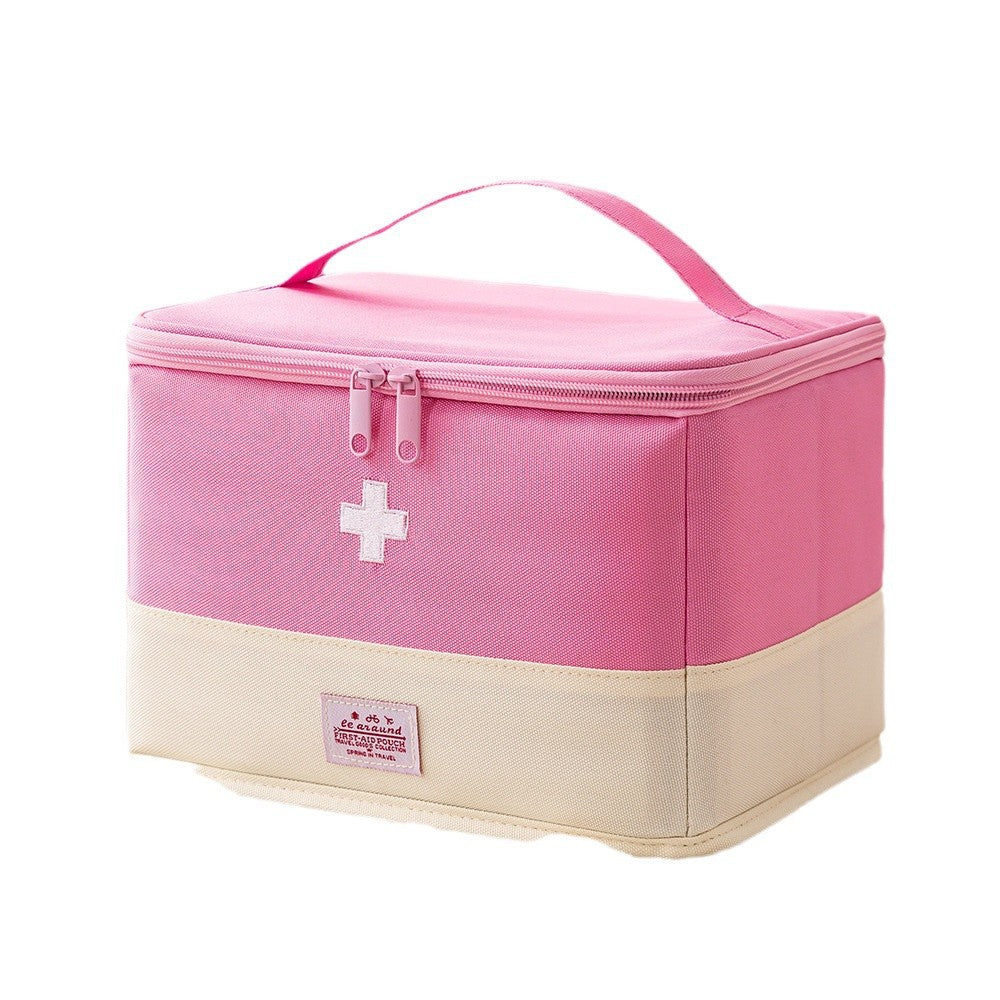 Customized household large-capacity medical box foldable drug storage bag emergency portable medical bag travel first aid bag