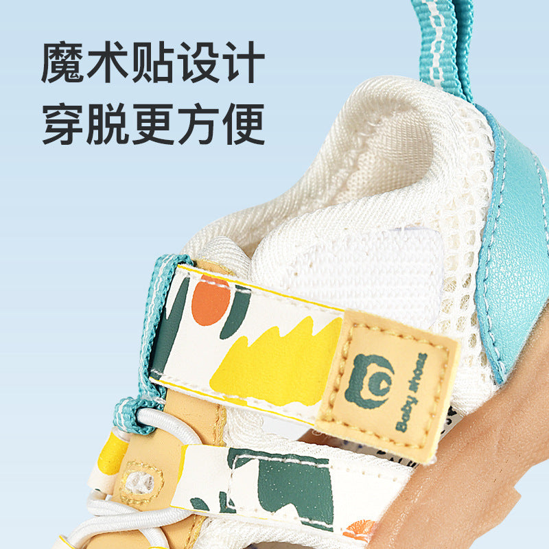 Toddler shoes for boys, summer sandals, infant soft-soled functional cartoon shoes, baby shoes for ages 1-3, children's shoes