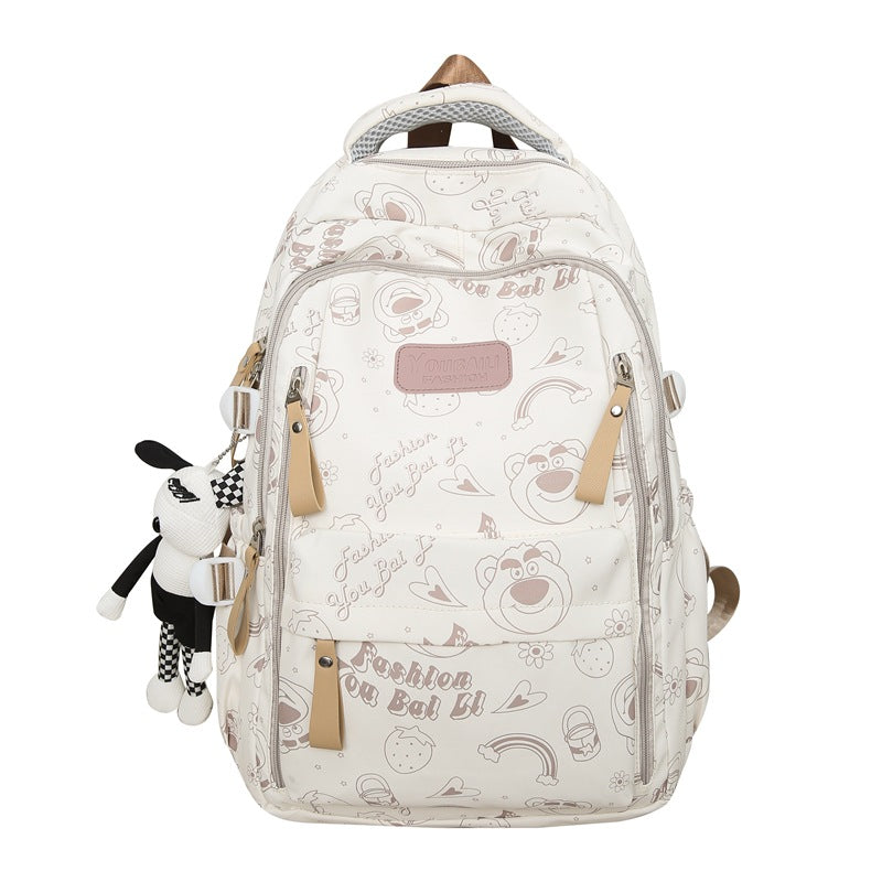 School bag for primary school students in grades 3-9, large-capacity and lightweight backpack 2024 new high-value backpack for junior and high school students