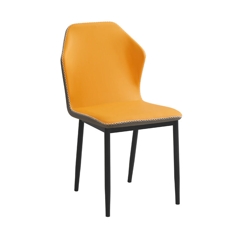 Source factory manufacturer wholesale italian normcore dining chair for home carbon steel restaurant hotel chair office reception chair