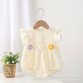 Summer colorful polka dot khaki baby girl flying sleeves new arrival baby clothes cool rompers toddler sweet butt wrap