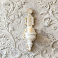 European style creative retro wall-mounted candle holder, nordic iron art candle cup, home hotel wall decoration candlestick, fashionable