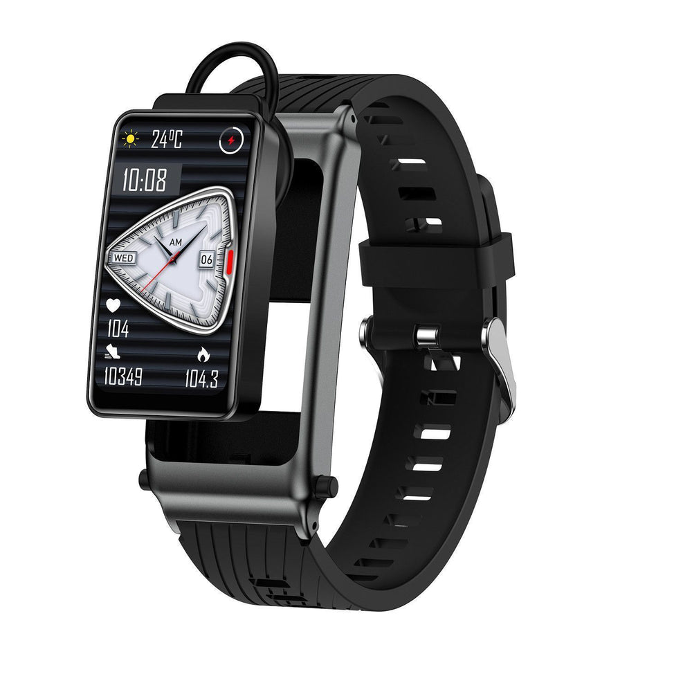 High-definition large screen, call and text-enabled smart bracelet with 2-in-1 earphones, heart rate and blood glucose monitoring, bluetooth watch with payment capabilities