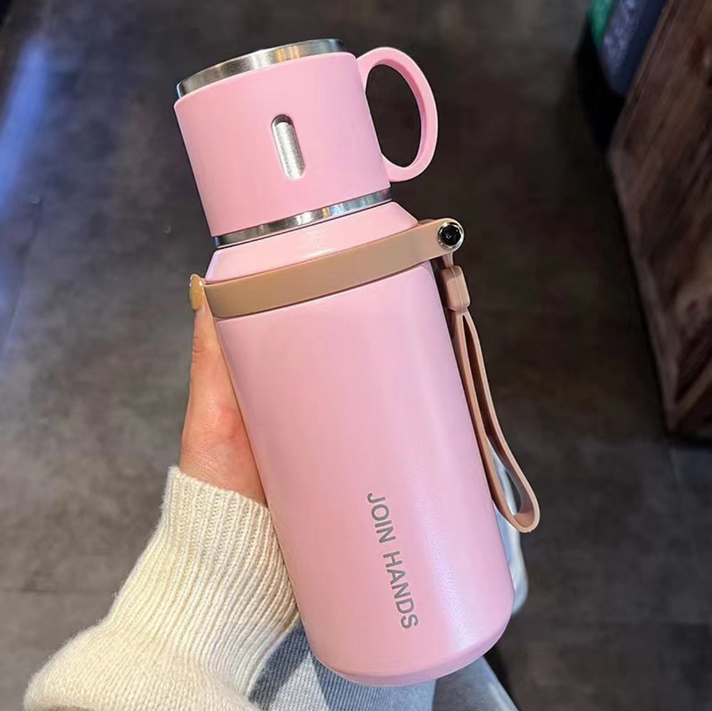 2025 new student water bottle - tea & water separation, 316 stainless steel, portable, large capacity, insulated tumbler