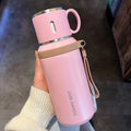 2025 new student water bottle - tea & water separation, 316 stainless steel, portable, large capacity, insulated tumbler