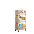 Mobile cart storage rack - multi-tier floor stand for bedroom, home, snacks, living room, bookshelf, and kitchen